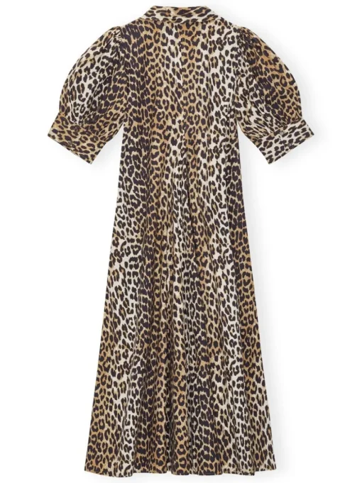 GANNI Midi dress with print