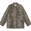GANNI Printed shirt jacket