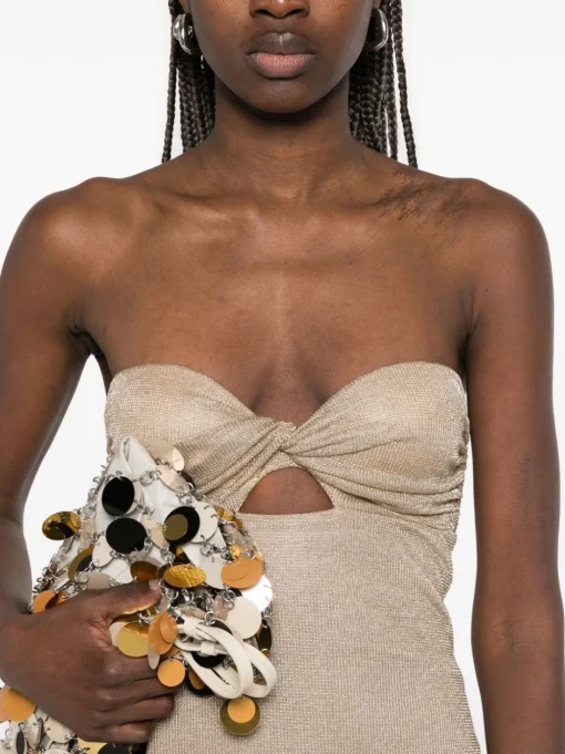 GIUSEPPE DI MORABITO Long lamé dress