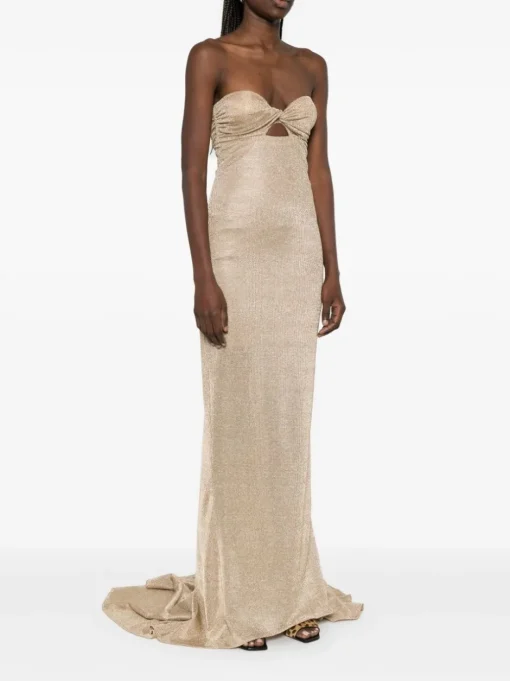 GIUSEPPE DI MORABITO Long lamé dress