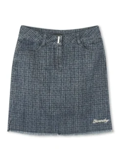 Kids GIVENCHY KIDS 4G denim skirt