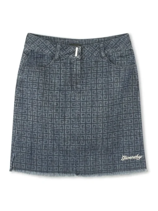 Kids GIVENCHY KIDS 4G denim skirt