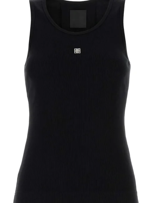 GIVENCHY Tank top with logo plaque