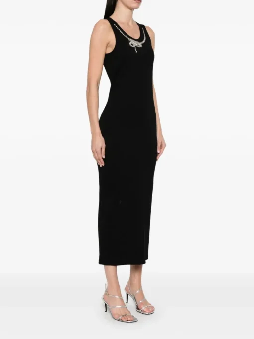 GIVENCHY Jersey dress with crystal snake
