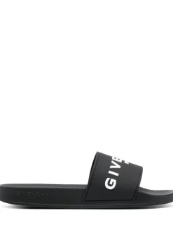 GIVENCHY Slide sandals with embossed logo
