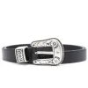 GOLDEN GOOSE Belt with engraved buckle
