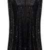GOLDEN GOOSE Short dress with sequins