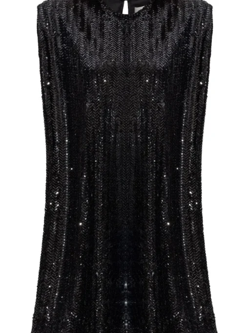 GOLDEN GOOSE Short dress with sequins