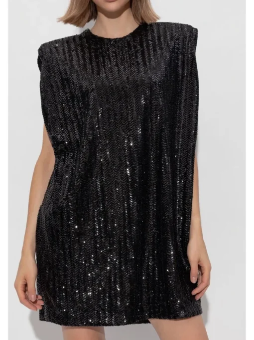 GOLDEN GOOSE Short dress with sequins
