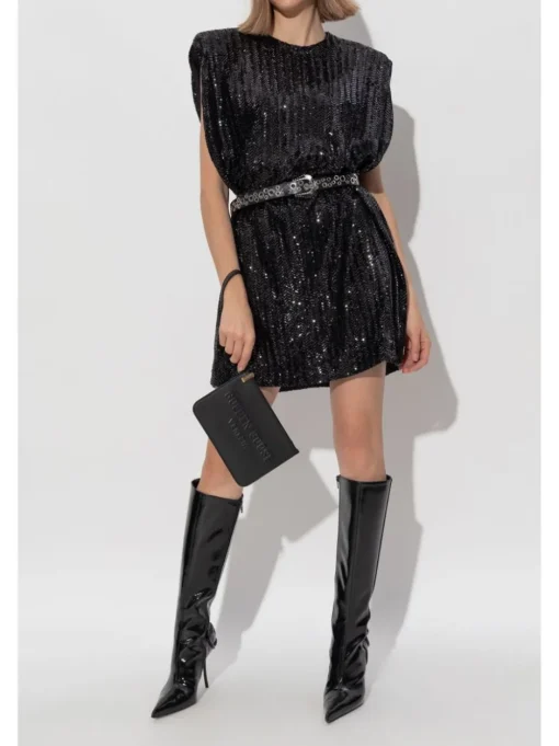 GOLDEN GOOSE Short dress with sequins