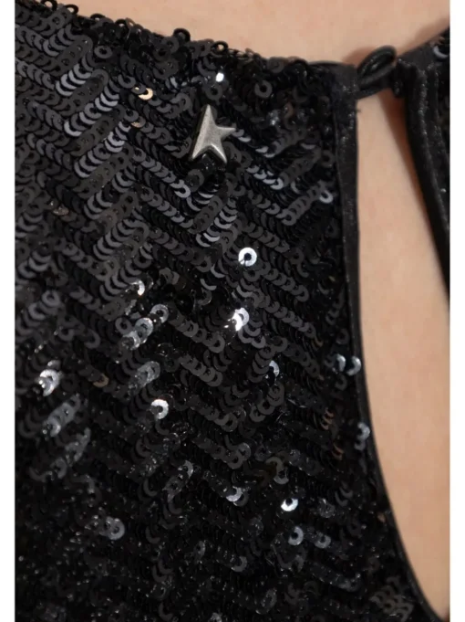 GOLDEN GOOSE Short dress with sequins