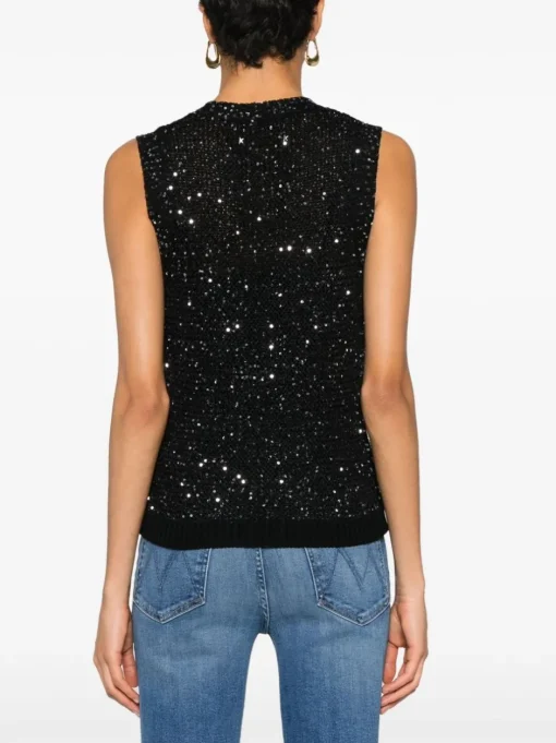 GOLDEN GOOSE Sleeveless top with sequins