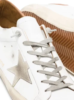 GOLDEN GOOSE Super-Star sneakers with a worn effect
