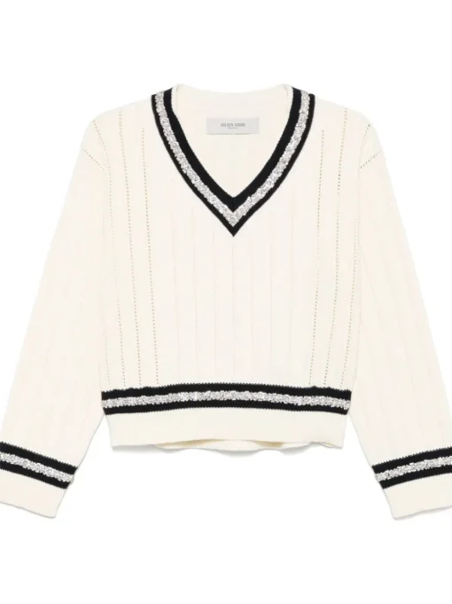 GOLDEN GOOSE Sweater with crystals