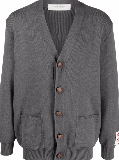 GOLDEN GOOSE Cardigan with logo