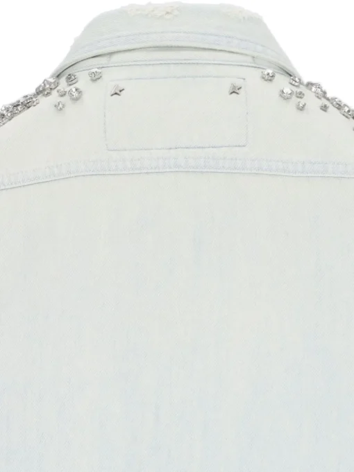 GOLDEN GOOSE Denim shirt with decoration
