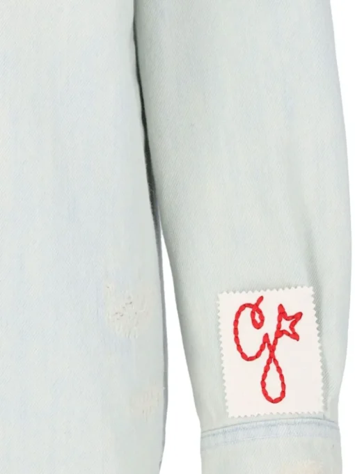 GOLDEN GOOSE Denim shirt with decoration
