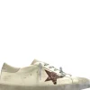 GOLDEN GOOSE Super-Star Sneakers With List Printed Star Embroi