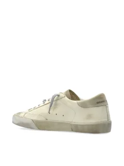GOLDEN GOOSE Super-Star Sneakers With List Printed Star Embroi
