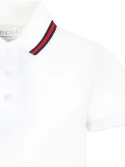 Kids/BOY GUCCI KIDS Polo shirt with Sylvie Web detail