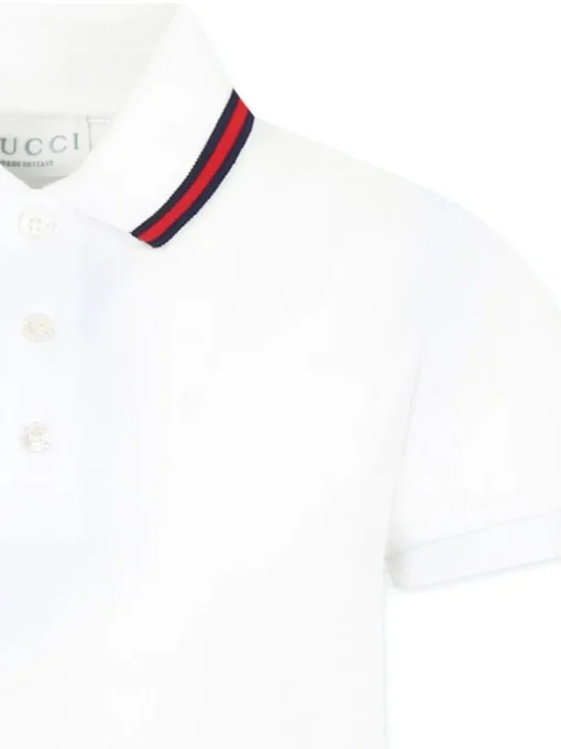 Kids/BOY GUCCI KIDS Polo shirt with Sylvie Web detail