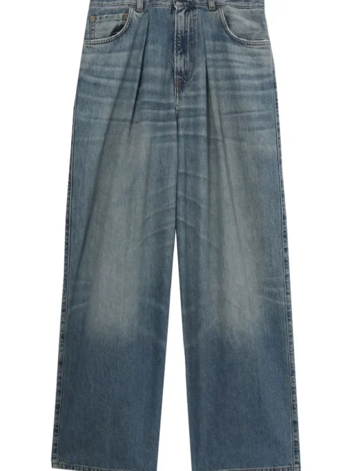 HAIKURE Wide leg jeans with patch