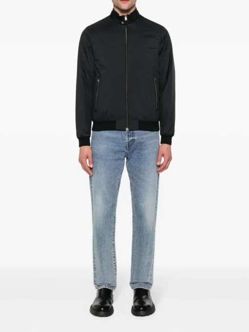 HERNO Bomber jacket with logo plaque