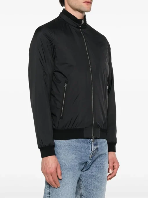 HERNO Bomber jacket with logo plaque