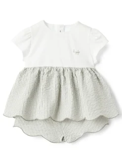 Kids/BOY IL GUFO Set with striped shorts