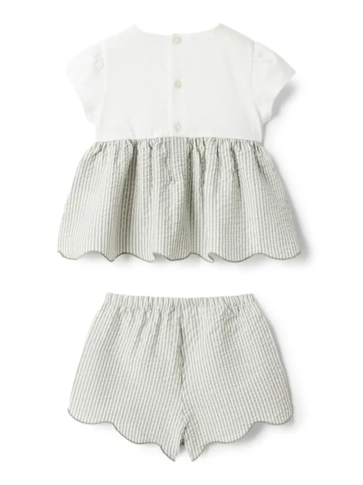 Kids/BOY IL GUFO Set with striped shorts