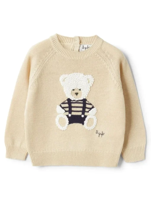 Kids/BOY IL GUFO Sweater with embroidery