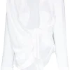 JACQUEMUS La Chemise Bahia draped shirt