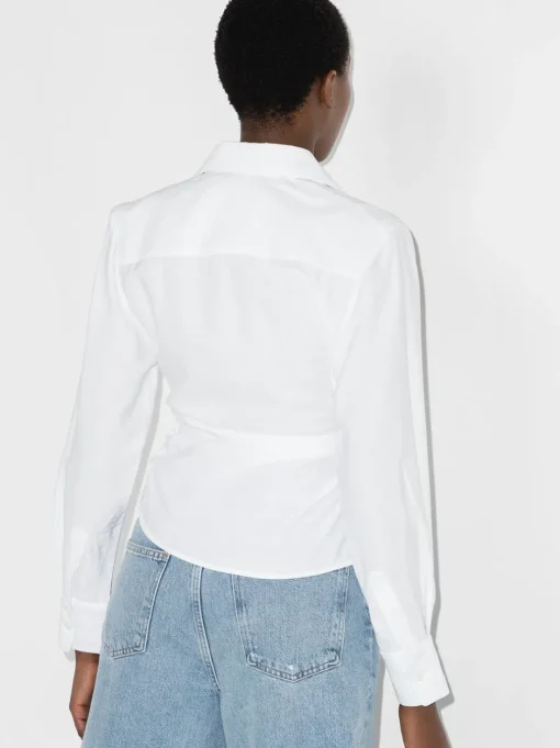 JACQUEMUS La Chemise Bahia draped shirt