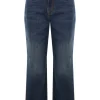 ALEXANDER McQUEEN jeans a vita media a gamba dritta