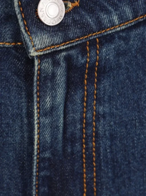 ALEXANDER McQUEEN jeans a vita media a gamba dritta