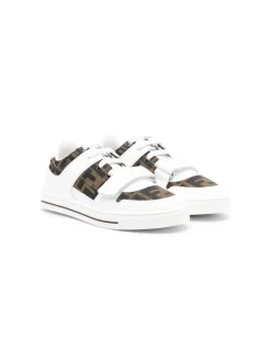 Kids FENDI KIDS Junior sneakers Junior leather and jacquard sneakers
