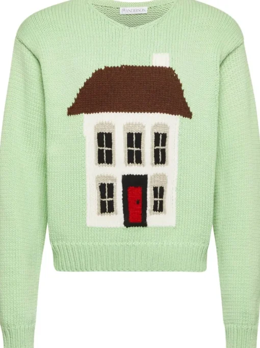 JW ANDERSON Sweater with House embroidery