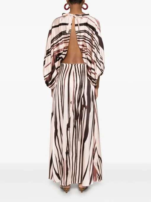KITAGI - striped maxi dress