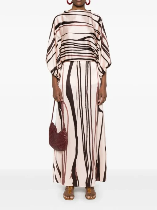 KITAGI - striped maxi dress