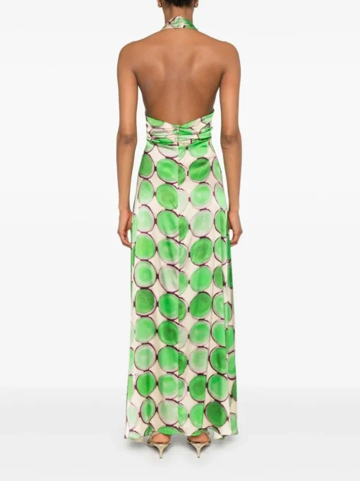 KITAGI geometric-print maxi dress