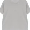 LE TRICOT PERUGIA - short sleeve cardigan grey