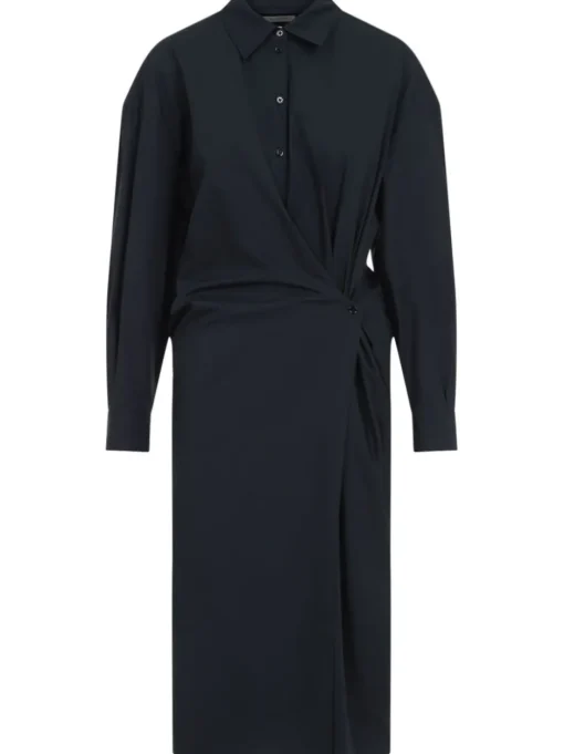LEMAIRE Draped midi dress