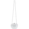 MACH & MACH Clutch with rhinestone heart