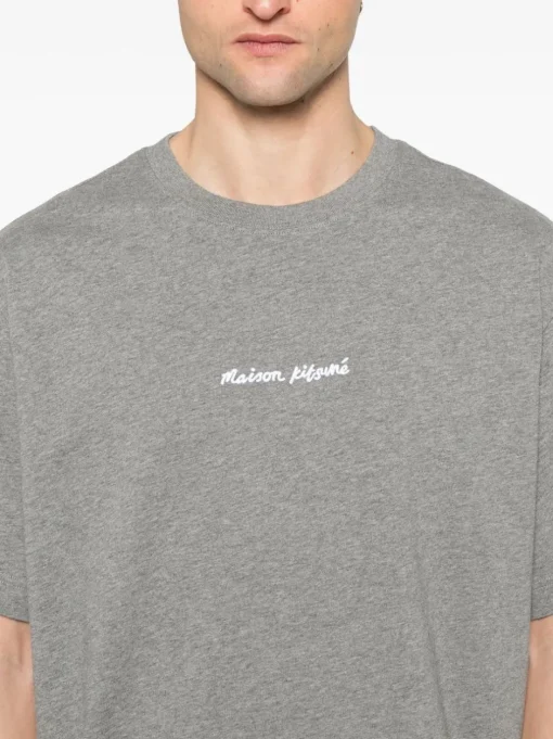 MAISON KITSUNE Maison Kitsuné T-shirt with embroidered logo