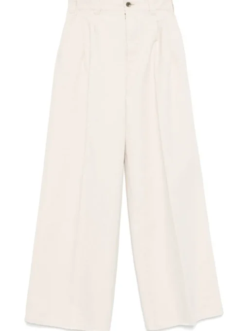 MAISON MARGIELA Wide leg cotton trousers