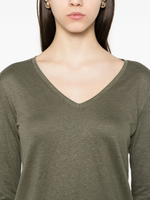 MAJESTIC T-shirt with slub texture