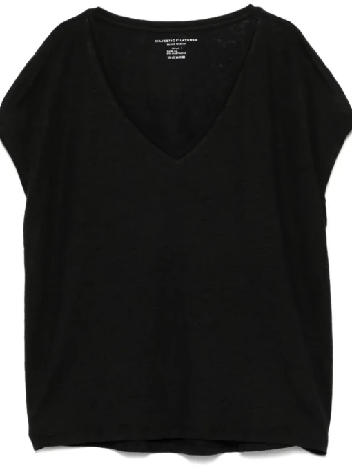 MAJESTIC Filatures V-neck T-shirt