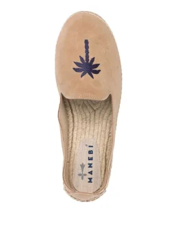 MANEBI Espadrilles with Palm Tree embroidery