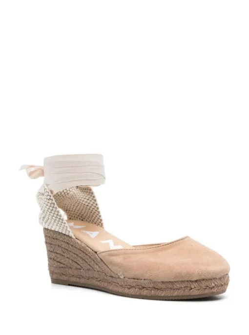 MANEBI Hamptons espadrilles with 75mm wedge