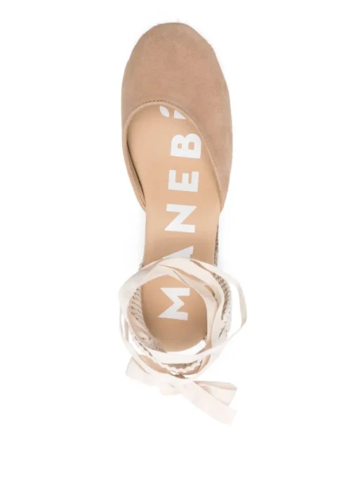 MANEBI Hamptons espadrilles with 75mm wedge